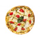 天然酵母・有機食材使用ピザ　「トマトとオーガニックモッツァレラのジェノベーゼ」