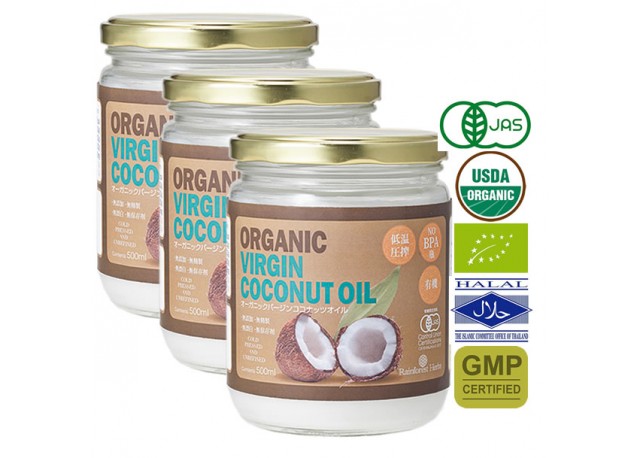 JASオーガニック認定バージンココナッツオイル有機 virgin coconut oil 3個セット - 商品詳細｜SoooooS.オーガニック やフェアトレード、復興応援など、人や地球にやさしい暮らしのためのショッピングモール