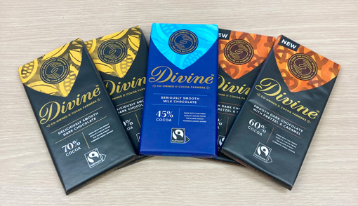 Divineチョコレートの取扱商品例